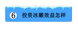投資冰雕效益怎樣